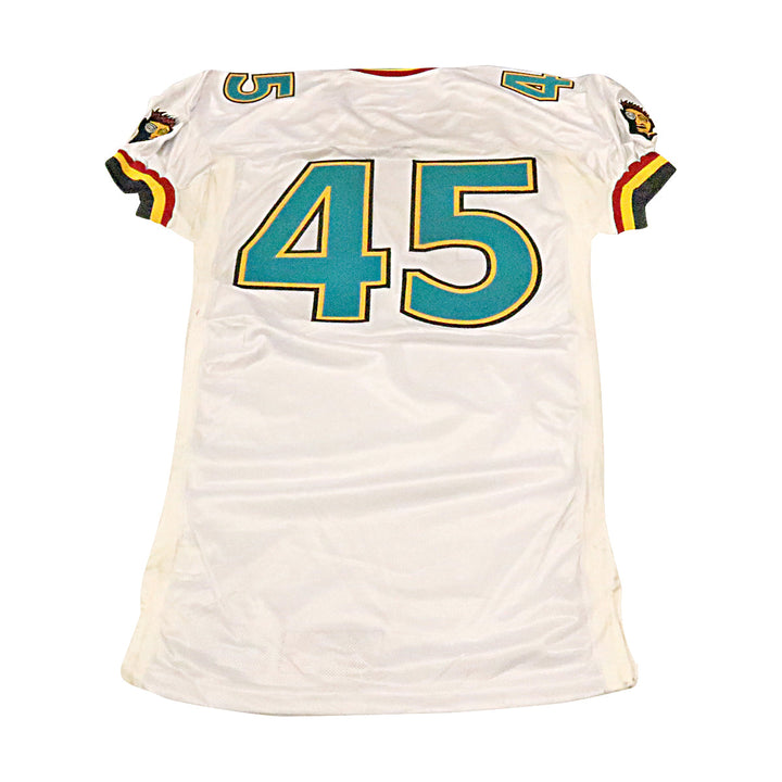 Memphis Maniax 2001 #45 Game Used Away Jersey Size 48 +2