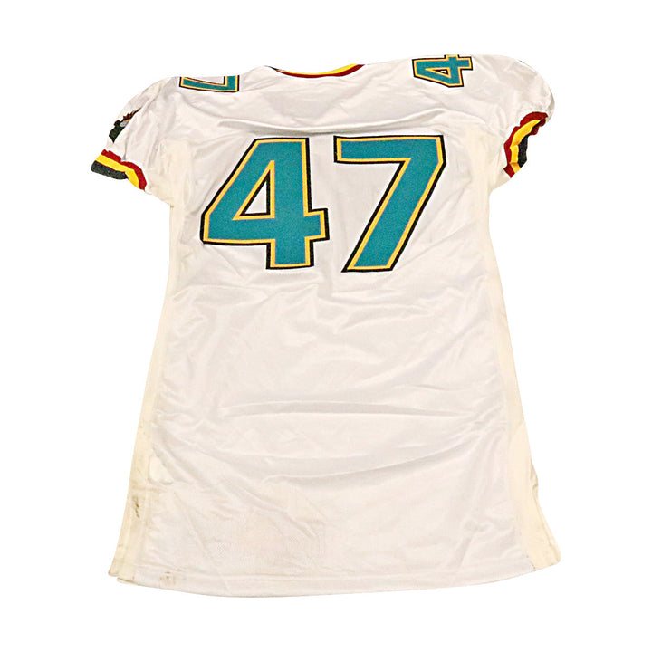 Memphis Maniax 2001 #47 Game Used Away Jersey Size 50 +2