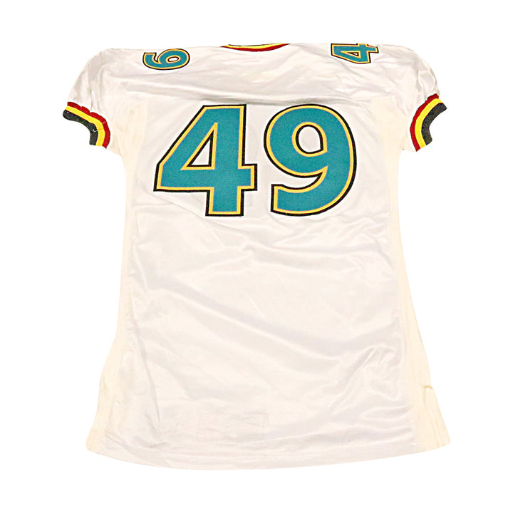 Memphis Maniax 2001 #49 Game Used Away Jersey Size 50 +2