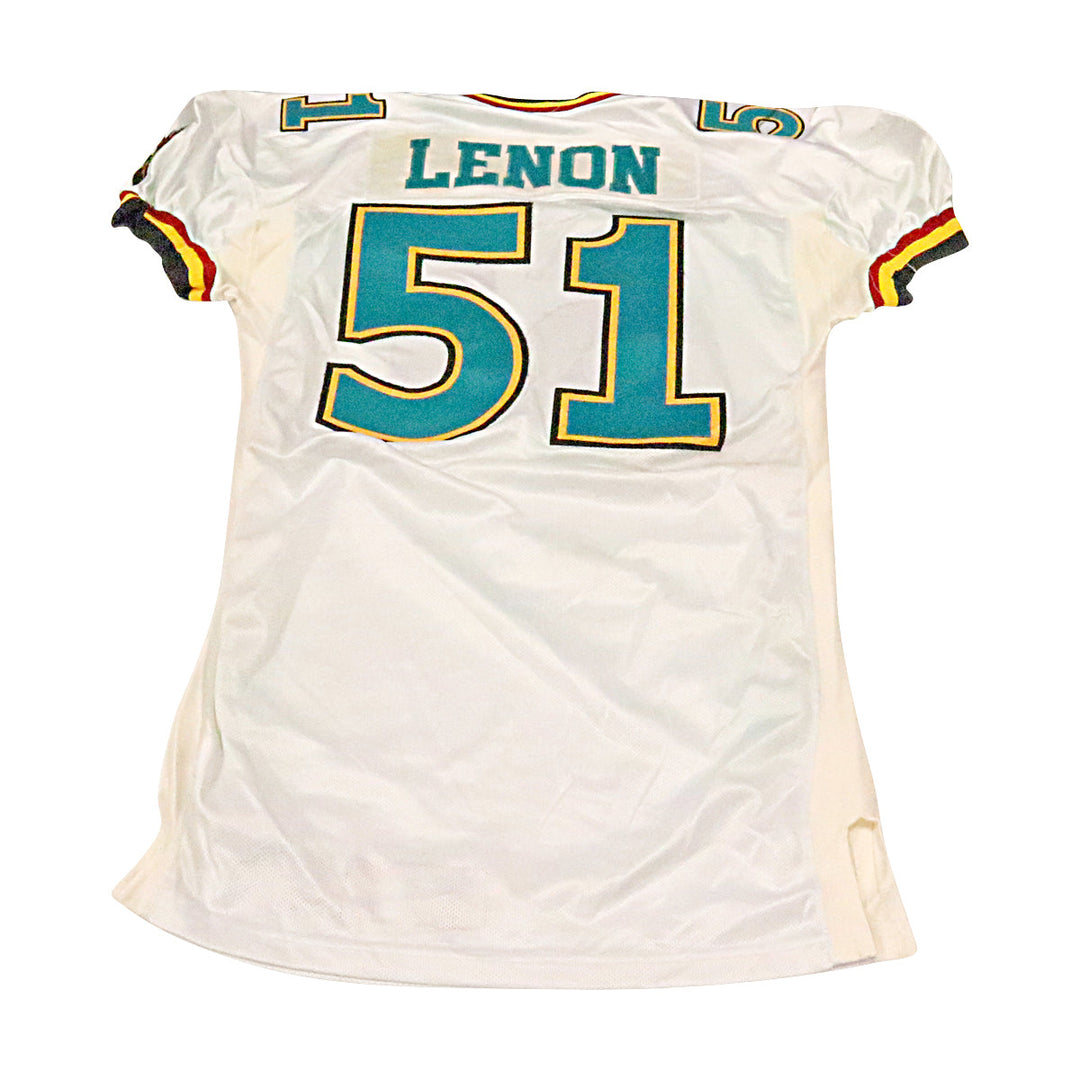 Paris Lenon Memphis Maniax 2001 Game Used Away Jersey Size 50 +2