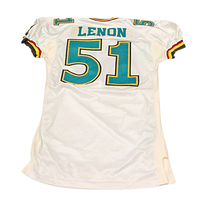 Paris Lenon Memphis Maniax 2001 Game Used Away Jersey Size 50 +2