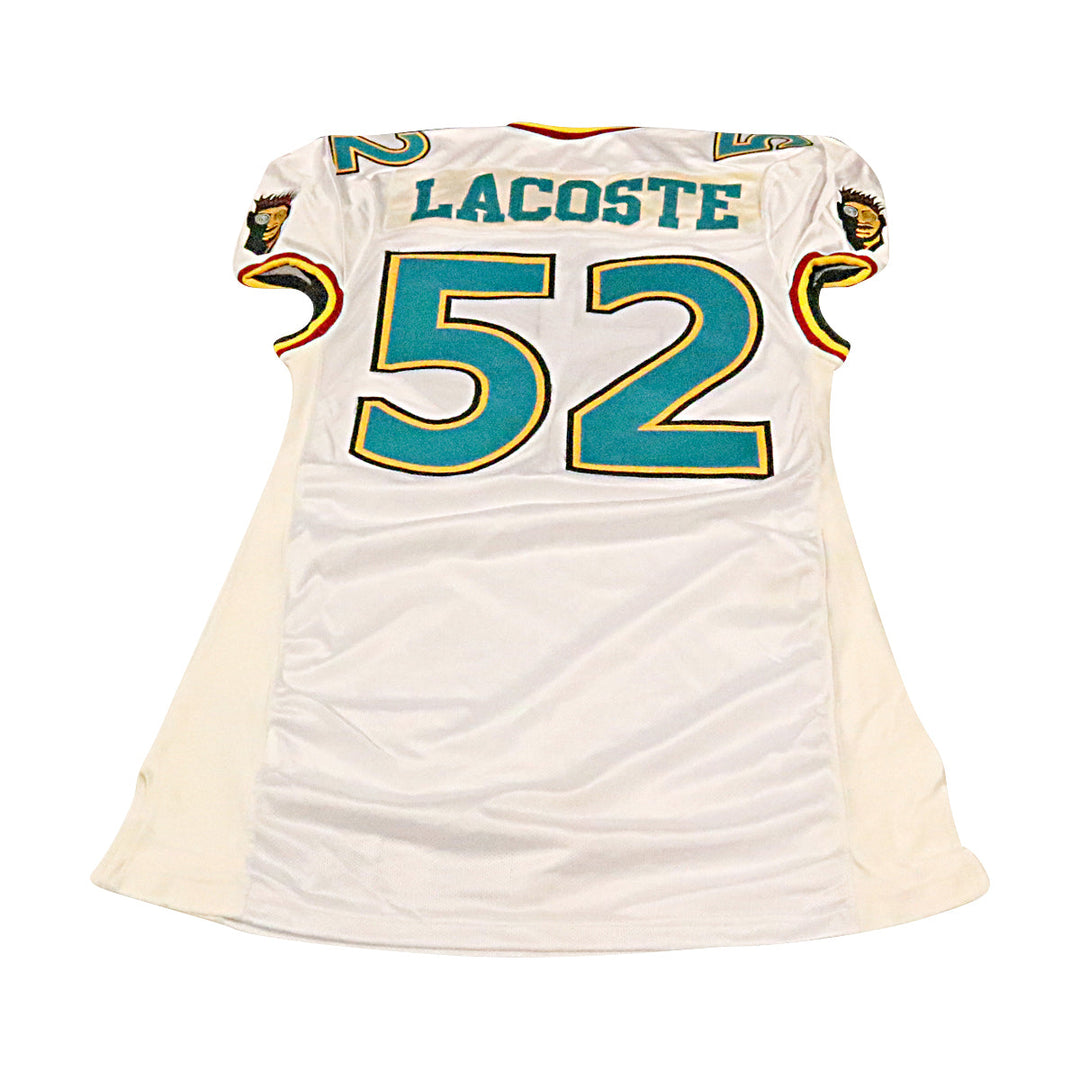 Paul LaCoste Memphis Maniax 2001 Game Used Away Jersey Size 50 +2 Linemen Cut