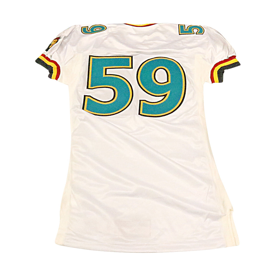 Memphis Maniax 2001 #59 Game Used Away Jersey Size 48 +2