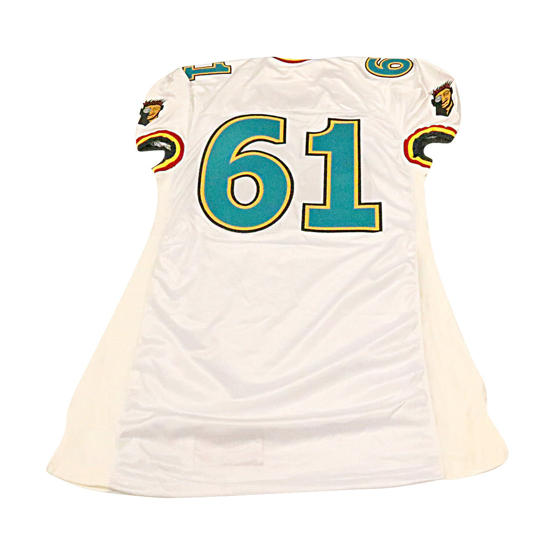 Memphis Maniax 2001 #61 Team Issued Away Jersey Size 52 +2 Linemen Cut