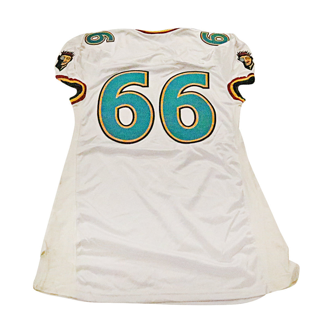 Memphis Maniax 2001 #66 Team Issued Away Jersey Size 54 +2 Linemen Cut