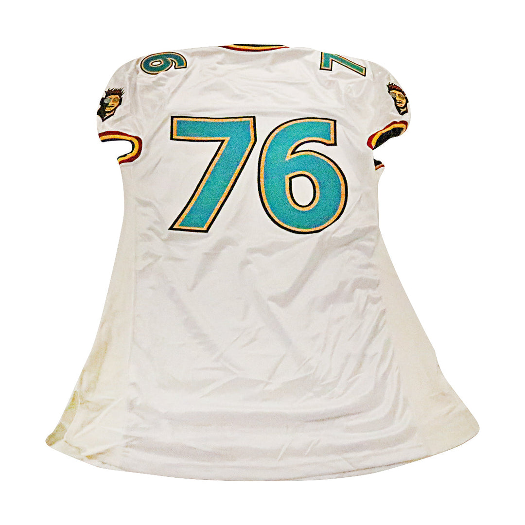Memphis Maniax 2001 #76 Team Issued Away Jersey Size 54 +2 Linemen Cut