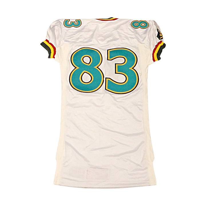 Memphis Maniax 2001 #83 Game Used Away Jersey Size 44 +2