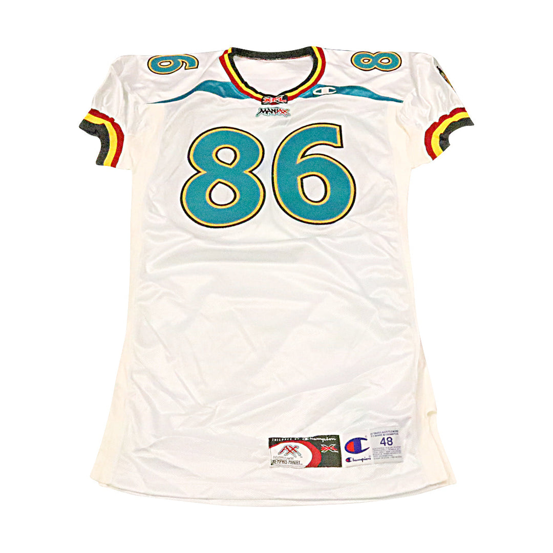 Memphis Maniax 2001 #86 Team Issued Away Jersey Size 48 +2