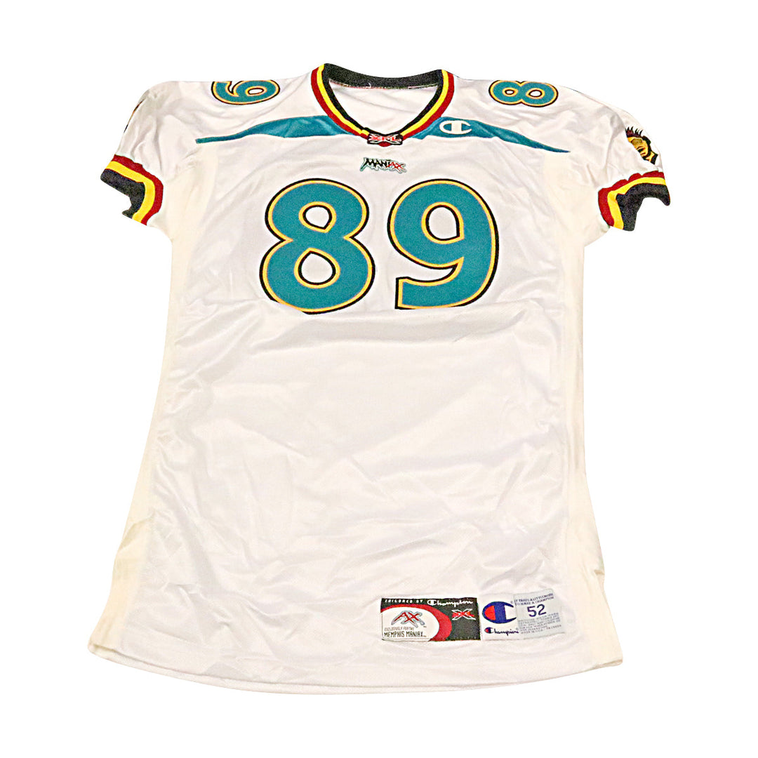 Memphis Maniax 2001 #89 Team Issued Away Jersey Size 52 +2