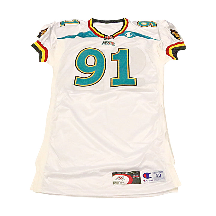 Memphis Maniax 2001 #91 Team Issued Away Jersey Size 50 +2