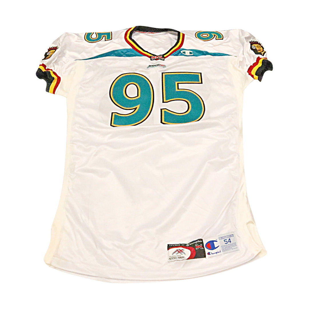 Memphis Maniax 2001 #95 Team Issued Away Jersey Size 54 +2