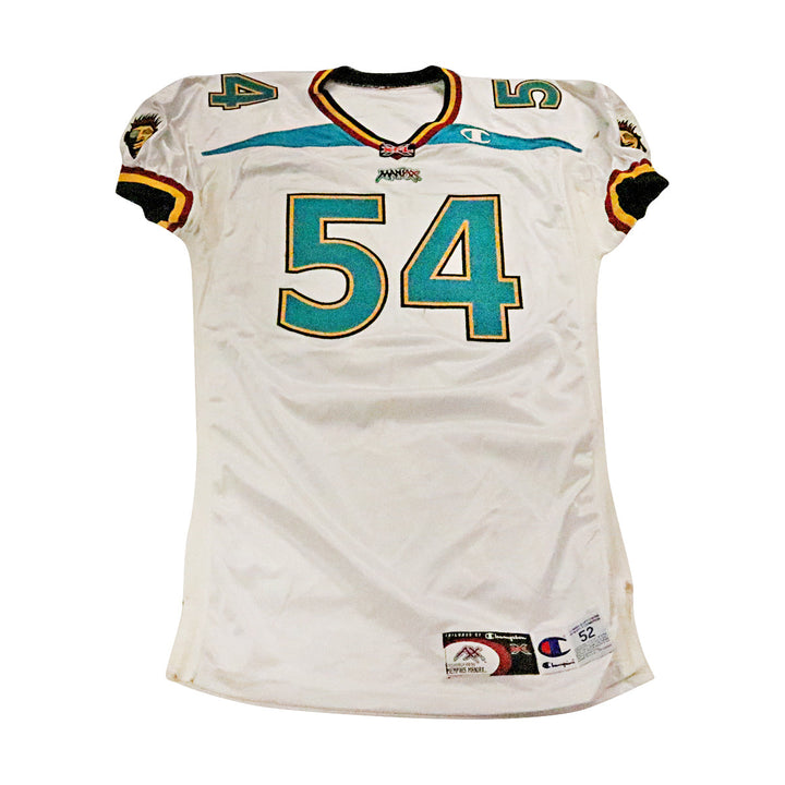 Memphis Maniax 2001 #54 Team Issued Away Jersey Size 52 +2
