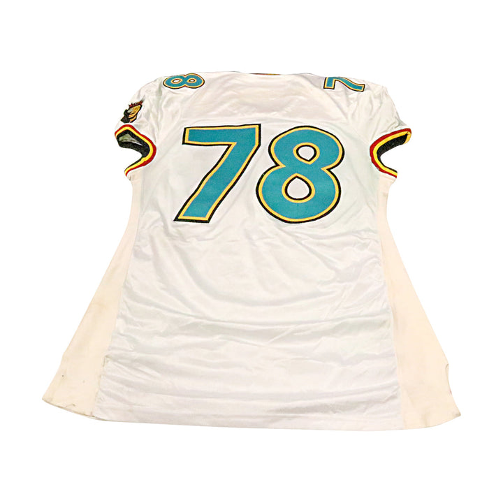 Memphis Maniax 2001 #78 Team Issued Away Jersey Size 56 +2 Linemen Cut