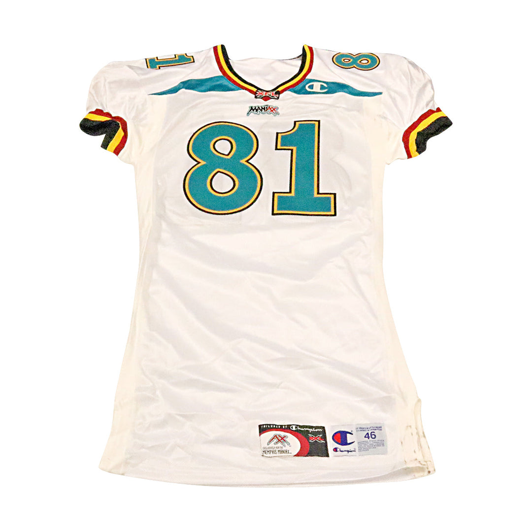 Memphis Maniax 2001 #81 Team Issued Away Jersey Size 46 +2