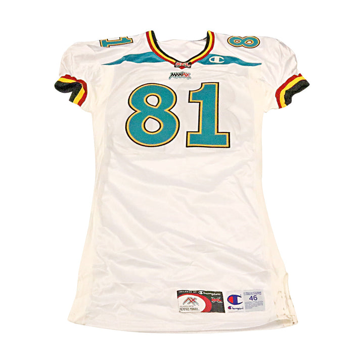 Memphis Maniax 2001 #81 Team Issued Away Jersey Size 46 +2
