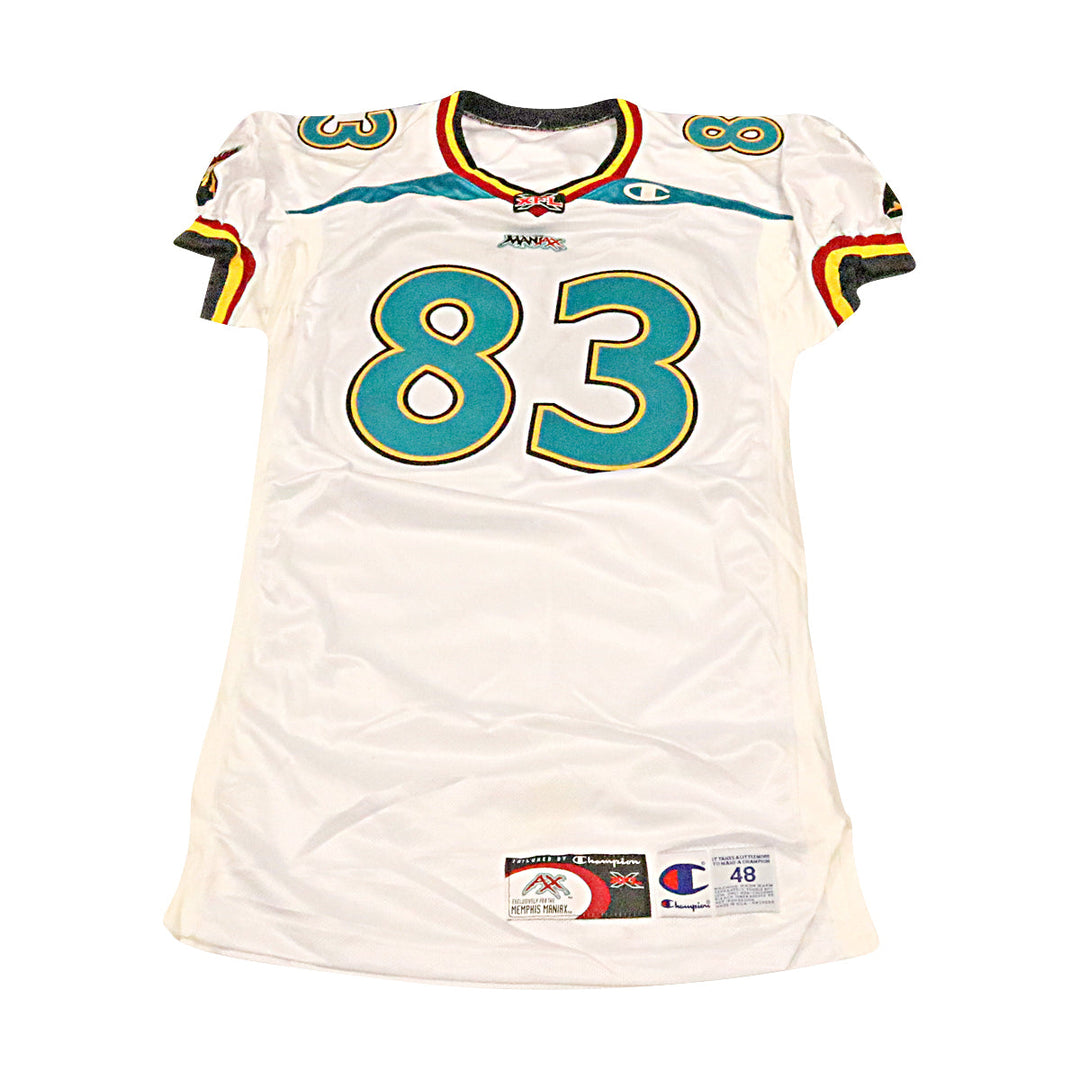 Memphis Maniax 2001 #83 Team Issued Away Jersey Size 48 +2