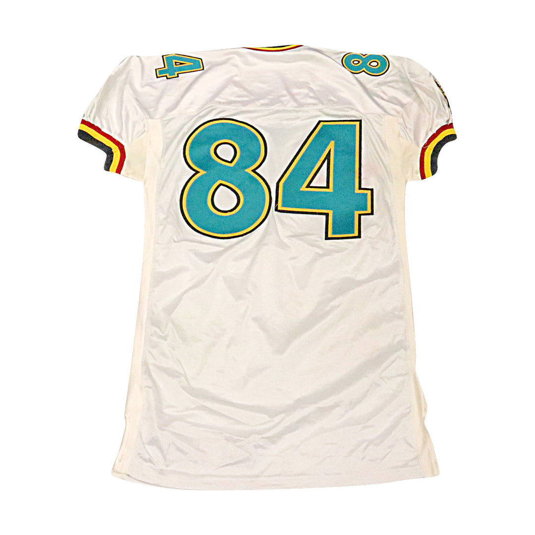 Memphis Maniax 2001 #84 Team Issued Away Jersey Size 52 +2 Nameplate removed