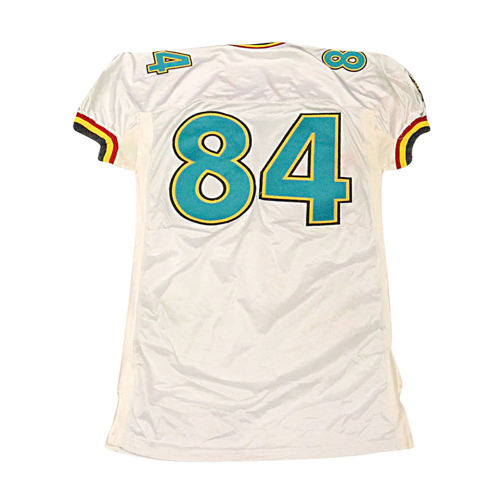 Memphis Maniax 2001 #84 Team Issued Away Jersey Size 52 +2 Nameplate removed