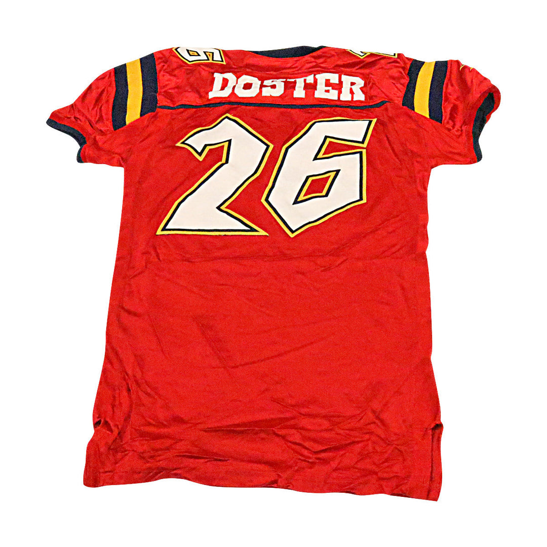 Reginald Doster Orlando Rage 2001 Game Used Home Jersey Size 48 +2