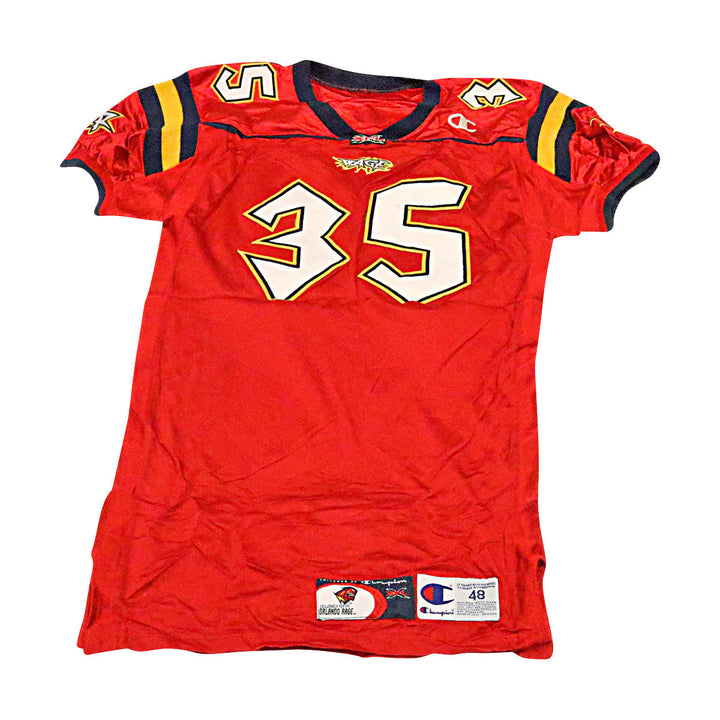 Stephen Fisher Orlando Rage 2001 Game Used Home Jersey Size 48 +2