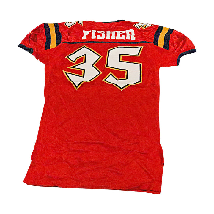 Stephen Fisher Orlando Rage 2001 Game Used Home Jersey Size 48 +2