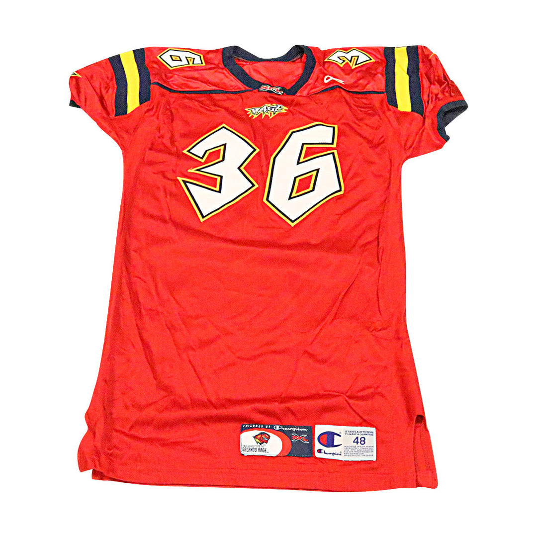 Orlando Rage 2001 #36 Team Issued Home Jersey Size 48 +2
