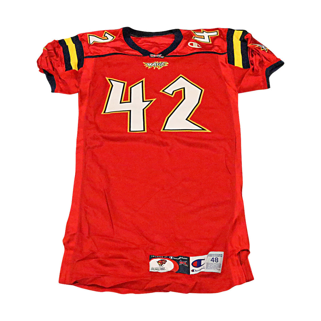 Orlando Rage 2001 #42 Team Issued Home Jersey Size 48 +2
