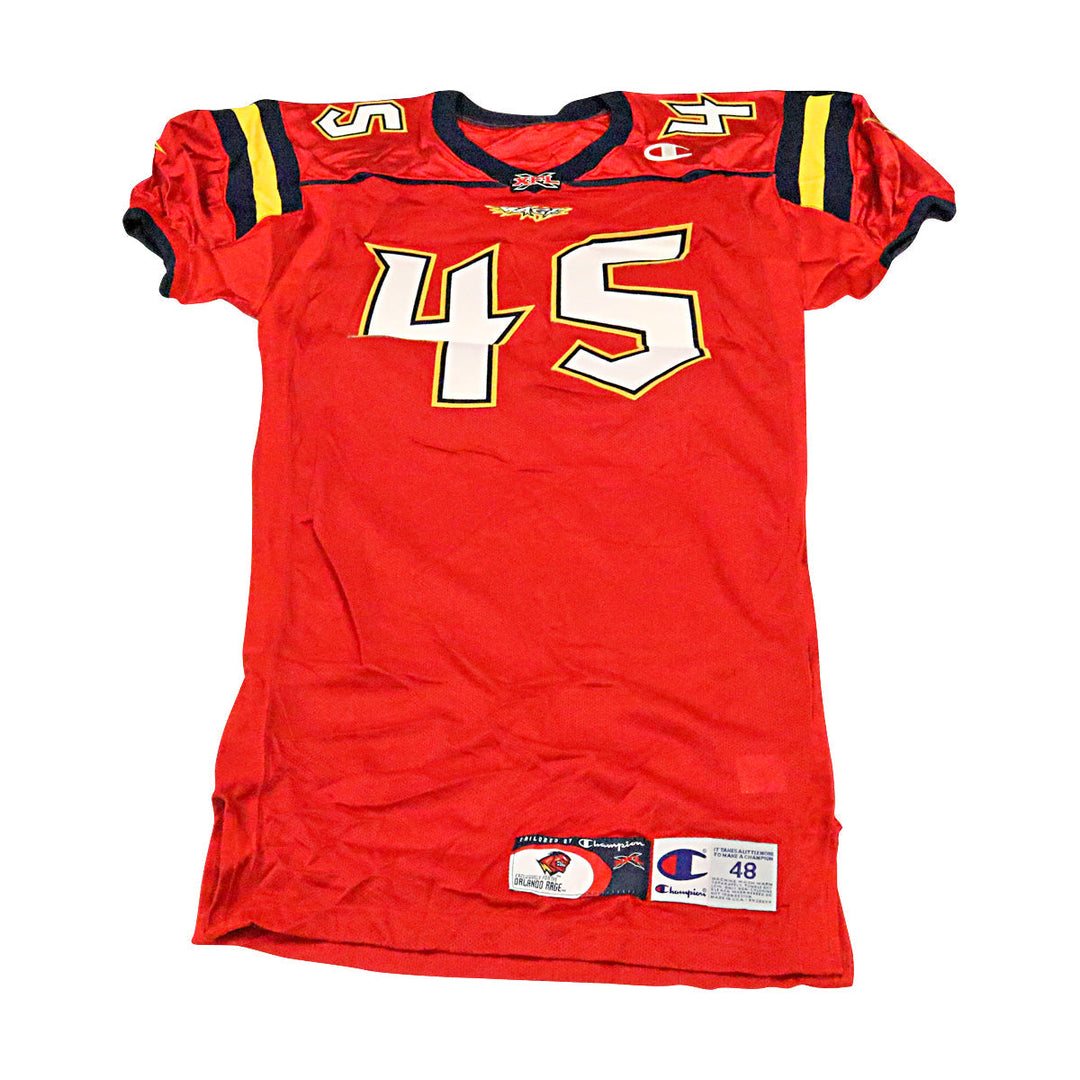 Orlando Rage 2001 #45 Team Issued Home Jersey Size 48 +2