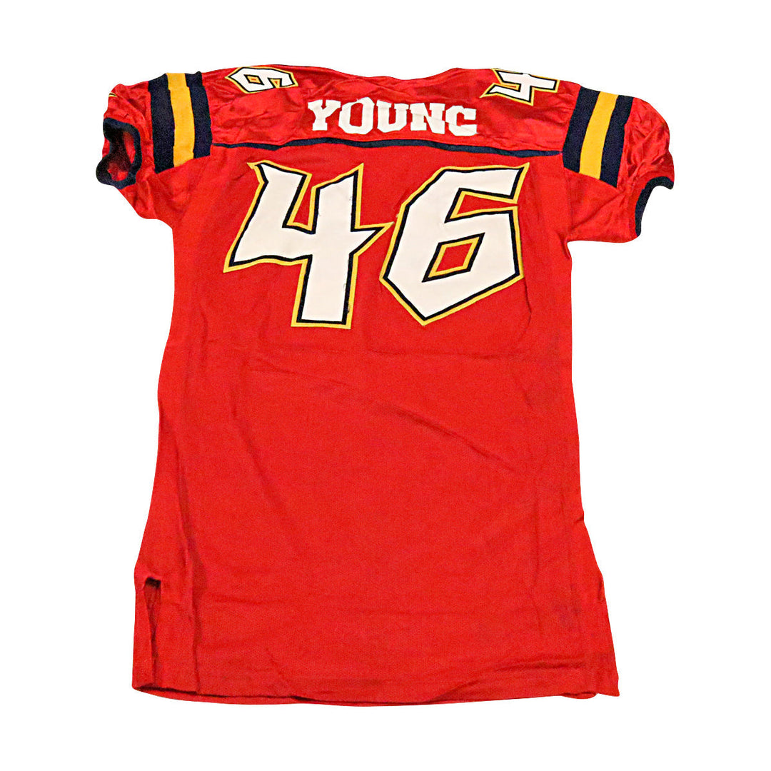 Rich Young Orlando Rage 2001 Game Used Home Jersey Size 48 +2