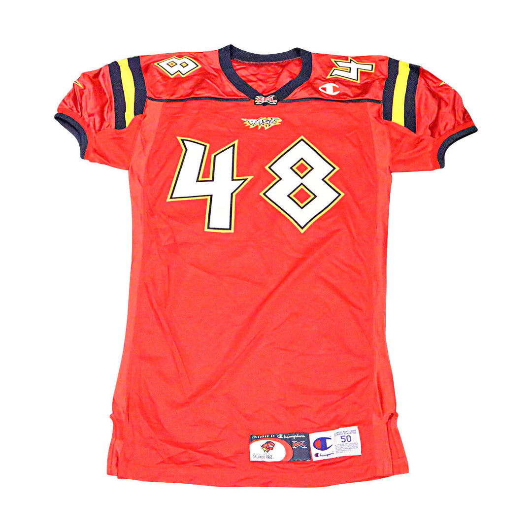 Orlando Rage 2001 #48 Team Issued Home Jersey Size 50 +2