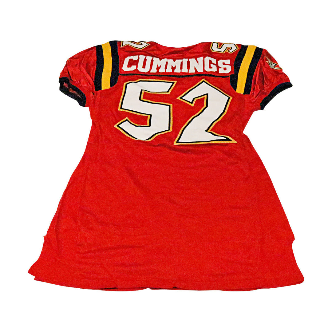 Joe Cummings Orlando Rage 2001 Game Used Home Jersey Size 50 +2 Linemen Cut