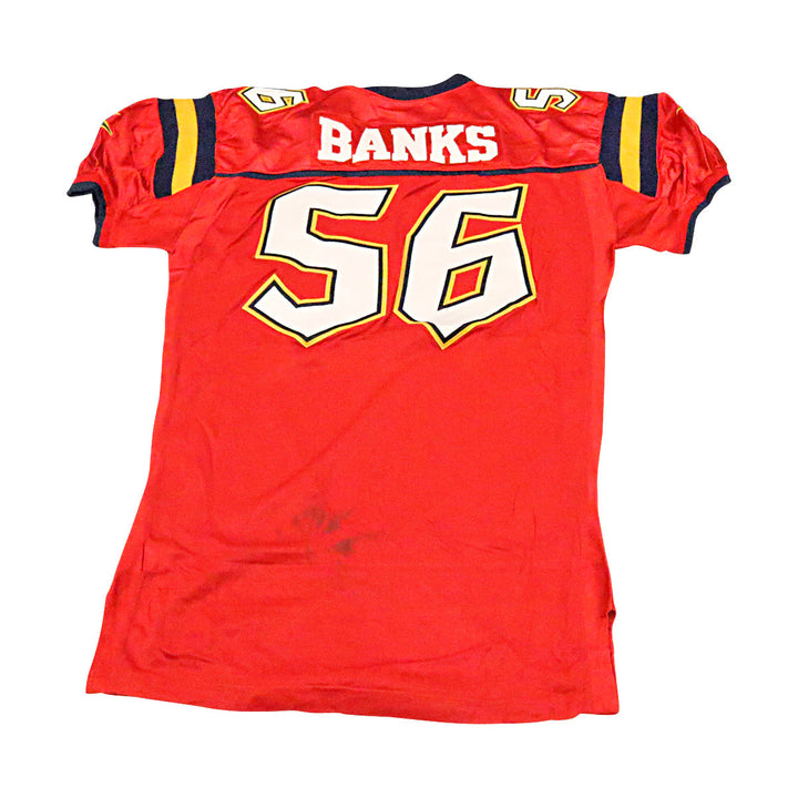 Shawn Banks Orlando Rage 2001 Game Used Home Jersey Size 52 +2