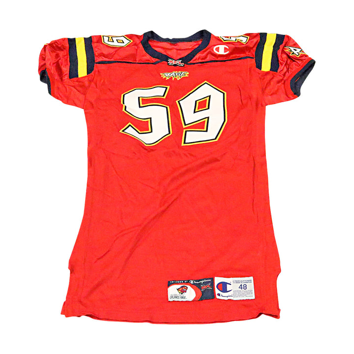 Orlando Rage 2001 #59 Team Issued Home Jersey Size 48 +2