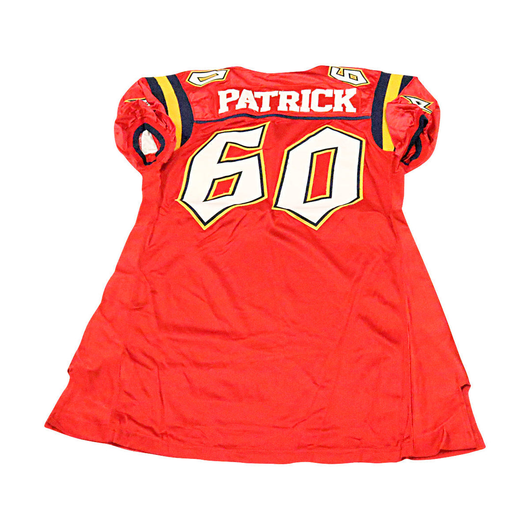 Garin Patrick Orlando Rage 2001 Game Used Home Jersey Size 52 +2 Linemen Cut