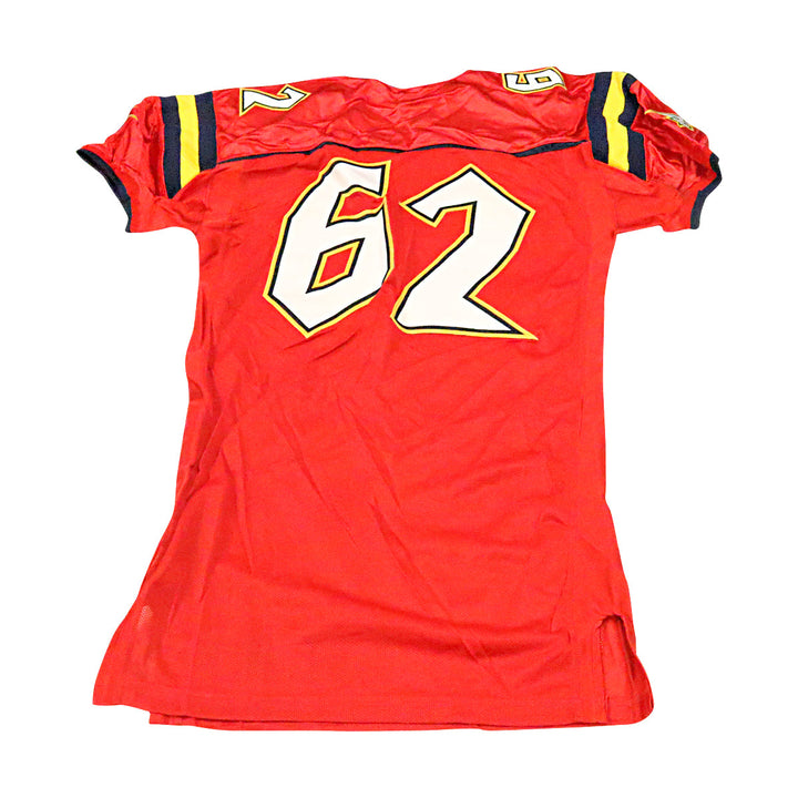 Orlando Rage 2001 #62 Team Issued Home Jersey Size 50 +2