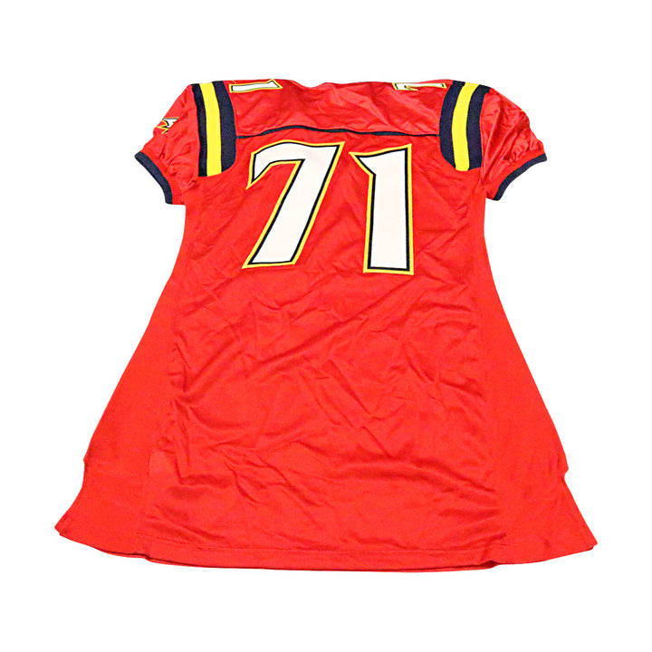 Orlando Rage 2001 #71 Team Issued Home Jersey Size 52 +2 Linemen Cut
