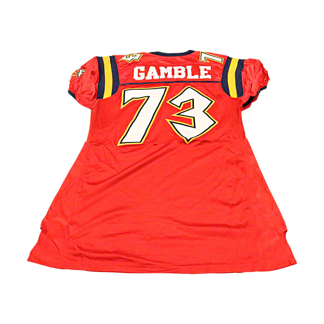 Jason Gamble Orlando Rage 2001 Game Used Home Jersey Size 56 +2 Linemen Cut