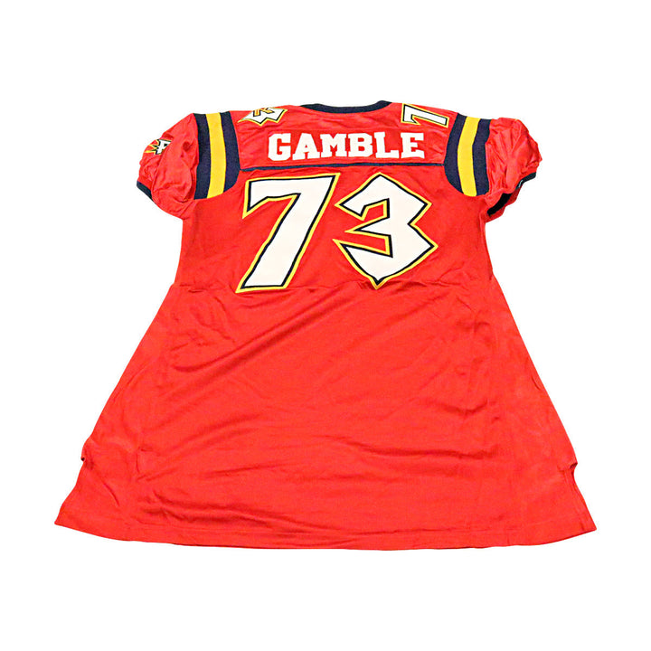 Jason Gamble Orlando Rage 2001 Game Used Home Jersey Size 56 +2 Linemen Cut