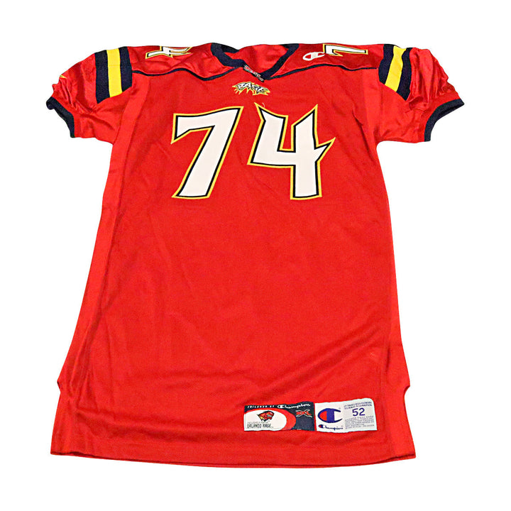 Orlando Rage 2001 #74 Team Issued Home Jersey Size 52 +2