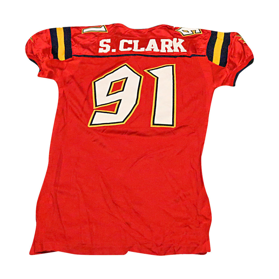 Sedrick Clark Orlando Rage 2001 Game Used Home Jersey Size 50 +2