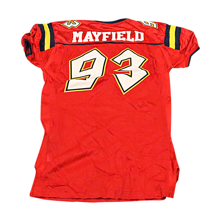 Corey Mayfield Orlando Rage 2001 Game Used Home Jersey Size 52 +2