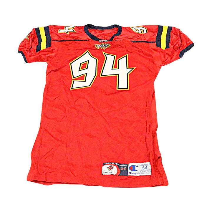 Orlando Rage 2001 #94 Team Issued Home Jersey Size 52 +2