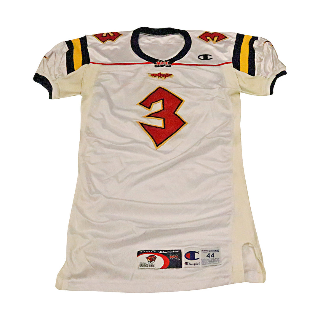 Patrick Bonner Orlando Rage 2001 Game Used Away Jersey Size 44 +2
