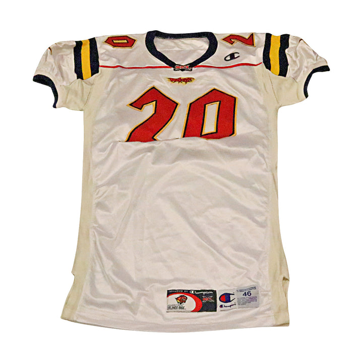 Brian Shay Orlando Rage 2001 Game Used Away Jersey Size 46 +2