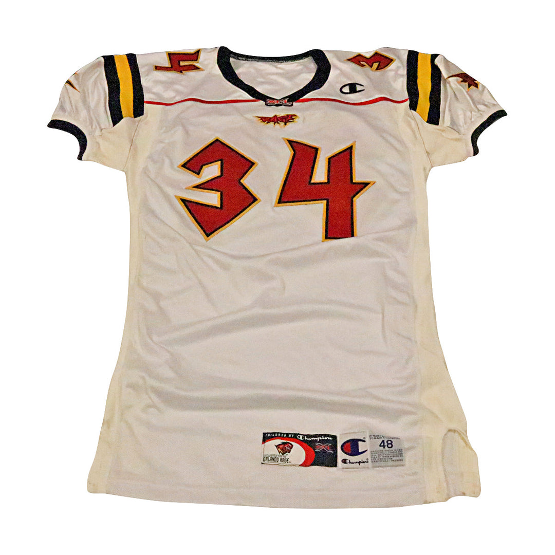 Orlando Rage 2001 #34 Team Issued Away Jersey Size 48 +2