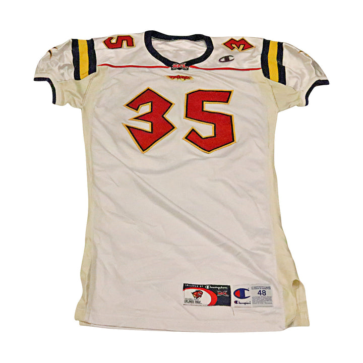 Stephen Fisher Orlando Rage 2001 Game Used Away Jersey Size 48 +2