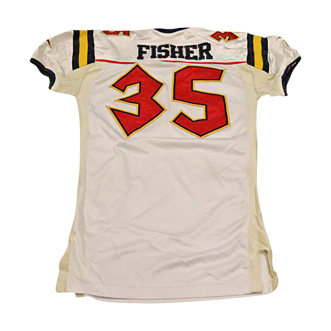 Stephen Fisher Orlando Rage 2001 Game Used Away Jersey Size 48 +2