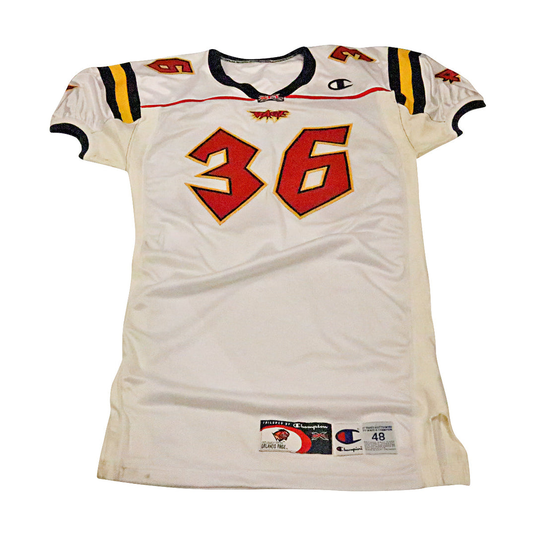 Orlando Rage 2001 #36 Team Issued Away Jersey Size 48 +2