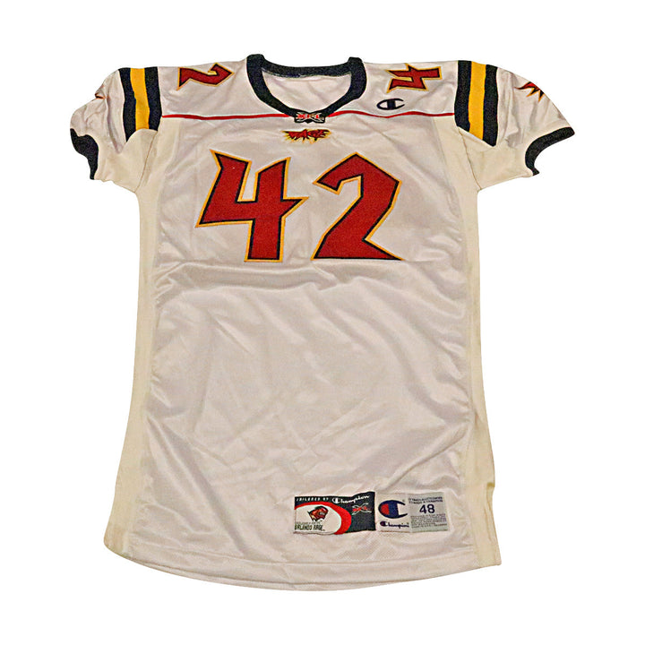 Orlando Rage 2001 #42 Team Issued Away Jersey Size 48 +2