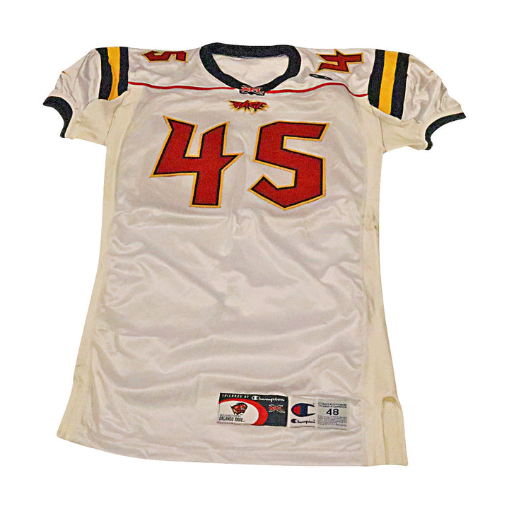 Orlando Rage 2001 #45 Team Issued Away Jersey Size 48 +2